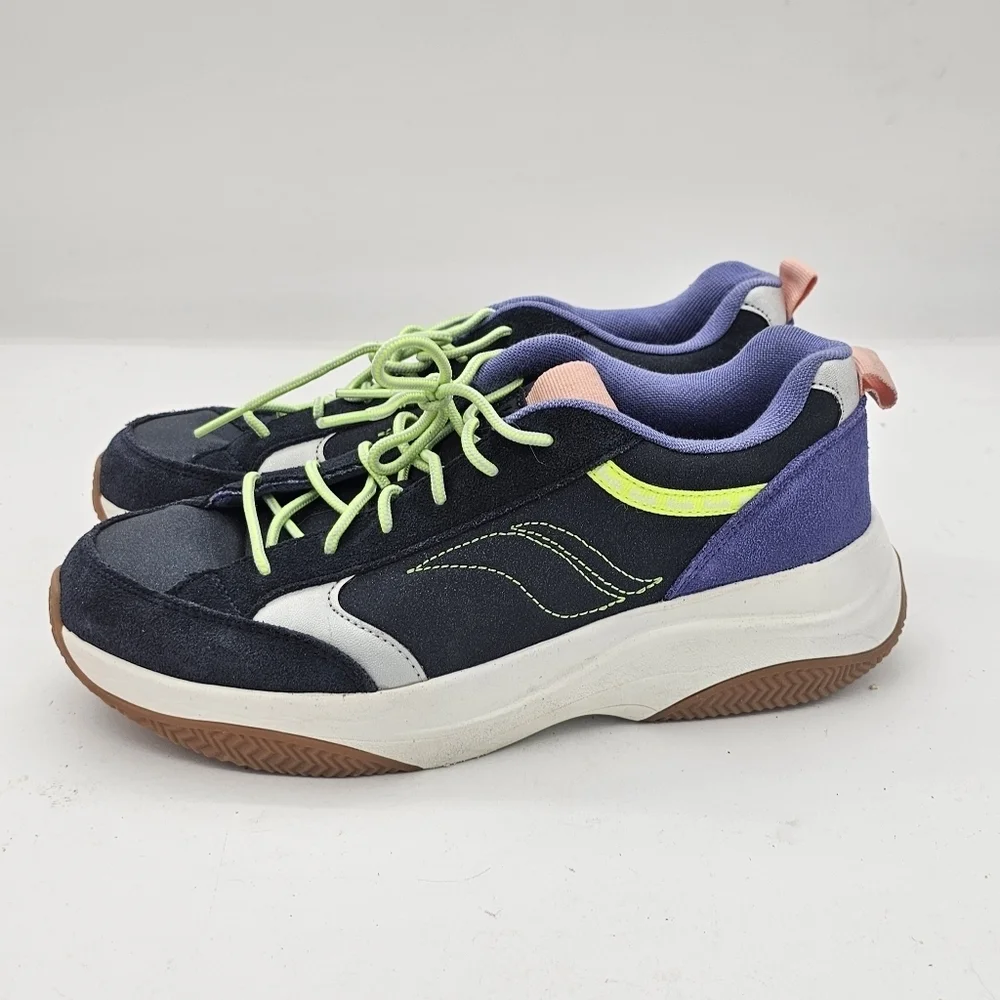 Keds K-89 Suede/Leather Sneakers | Blue Multi | Women’s 9.5 M | New Without Box